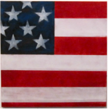 Rick Arnitz painting img of Squared American Flag